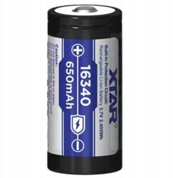 XTAR Akkumulátor 16340 650 mAh Xtar Li-Ion 16340 CR123 3, 7V védett 1 db (16340/R-CR123)