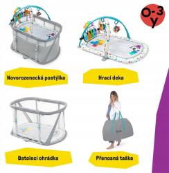 Baby Einstein kiságy járóka 3in1 Kick & Snooze 0m+ (25124-1)