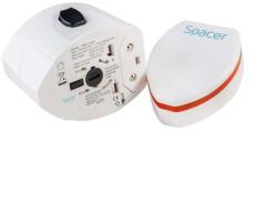 Spacer Adaptor universal de călătorie Spacer, 2 x USB, EU/UK/US/AU, 1500W, alb (SPAD-UNIV)