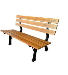 Heinner Bancă de grădină Heinner, lemn și oțel, 120 x 57 x 70 cm, sarcină maximă 200 kg (HR-DBML002)