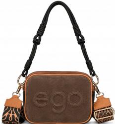 EGO kézitáska Ego postás táska dobozos valódi velúrbőr 3 csíkos D50 (ES0223SA 110026JZ)