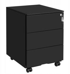 SONGMICS Aro irodakonténer fekete (ofc60bk)