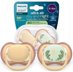 Philips Nyugtató Cumi Philips Avent Ultra Air Nature Day 0-6M 2DB (SCF087/09)