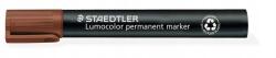 STAEDTLER Lumocolor 350 permanens marker, barna, ék alakú hegy, Staedtler (S 350-7)