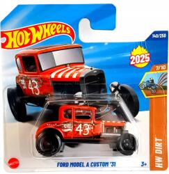 Mattel 2025 Hw Dirt Ford Model A Custom '31 HYW24 140/250 piros (074299057854)