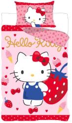 Hello Kitty Strawberry gyerek, ovis ágyneműhuzat 100×135 cm, 40×60 cm (BRM023970) - sziporkashop