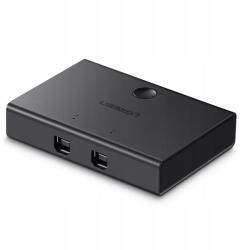 Ugreen 2 portos Usb 3.0 kapcsoló (2x Usb-b Usb-a), fekete (30345) (30345)