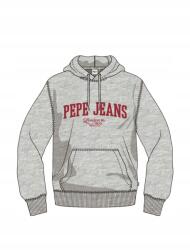 Pepe Jeans Férfi Derril Hoodie pulóver, szürke, XL (Pepe Jeans)