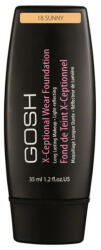 GOSH X-Ceptional Wear Foundation Long Lasting Makeup 18 Sunny 35ml