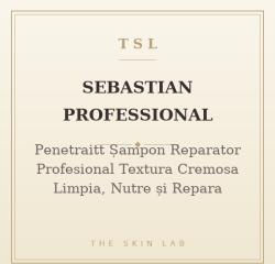 Sebastian Professional Penetraitt Șampon Reparator Profesional Textura Cremosa Limpia, Nutre și Repara