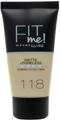 Maybelline Fit Me Matte + Poreless Foundation 118 Nude 30ml