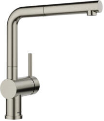 BLANCO LINUS-S kihúzható fejes csaptelep, satin platinum, HD