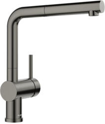BLANCO LINUS-S kihúzható fejes csaptelep, satin dark steel, HD