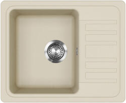 Evido HOME 45 S Compact gránit mosogató, 575 x 460 mm, bézs
