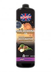 RONNEY Șampon cu ulei de Macadamia (pentru păr uscat și fragil) 1000ml ÎNGRIJIREA PĂRULUI