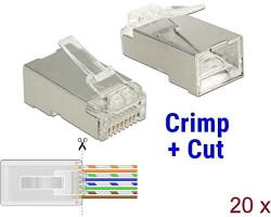 Delock RJ45 crimp + cut plug Cat. 6 STP (86454)