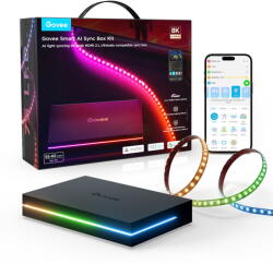 Govee AI Sync Box 2 | Hub LED Lighting Control | RGBICW, Wi-Fi + Bluetooth, HDMI 2.1 (H8604C12)