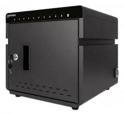 Manhattan iPad to 11" 10-bay Charging Cabinet Desktop via USB-C, Also other tablets and smartphones (with device to USB-C cable), Bays 264x22x235mm, Device charging cables not included (suggest USB-C cable 3548