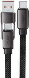 ACEFAST Cablu USB-C la USB-A / USB-C Acefast C13-05 3 A 480 Mb/s 0.2 m negru (C13-05)