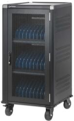 Manhattan Laptop Charging Cabinet Trolley/Cart via USB-C 65W 16" 30-bay, Suitable for USB-C laptops (to 16"), iPads, MacBooks, Chromebooks, other USB-C devices, Bays 395x32.5x290mm, USB-C charging cables includ