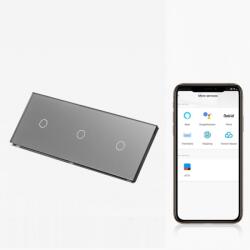 Tosyco Întrerupător simplu cu touch (tactil) din sticlă [CLONE] [CLONE] [CLONE] [CLONE] (TOS-C1G1G1G1WWIFI-L-Y)