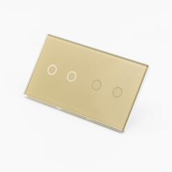 Tosyco Întrerupător simplu cu touch (tactil) din sticlă [CLONE] [CLONE] (TOS-C2G2G-G)