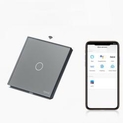 Tosyco Întrerupător simplu WIFI cu touch (tactil) din sticlă [CLONE] (TOS-ME1G1W-ZB-LN-Y)