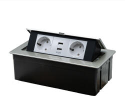 Tosyco Priză Schuko simplă cu ramă din sticlă [CLONE] [CLONE] [CLONE] (TOS-IGZ-517USB-Y)