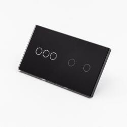 Tosyco Întrerupător simplu cu touch (tactil) din sticlă [CLONE] [CLONE] [CLONE] (TOS-C3G2G-B)