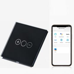 Tosyco Întrerupător dimabil simplu WIFI cu touch (tactil) din sticlă (TOS-CDIMWIFI-B)