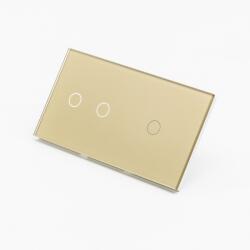 Tosyco Întrerupător simplu cu touch (tactil) din sticlă [CLONE] (TOS-C2G1G-G)