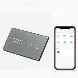 Tosyco Întrerupător simplu cu touch (tactil) din sticlă [CLONE] [CLONE] [CLONE] [CLONE] [CLONE] [CLONE] [CLONE] (TOS-C3G2G1WWIFI-L-Y)