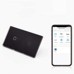 Tosyco Întrerupător simplu cu touch (tactil) din sticlă [CLONE] [CLONE] [CLONE] (TOS-C1G1G1WWIFI-L-B)