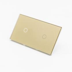 Tosyco Întrerupător simplu cu touch (tactil) din sticlă [CLONE] [CLONE] (TOS-C1G1G-G)