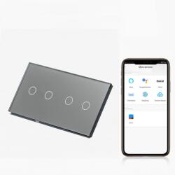 Tosyco Întrerupător simplu cu touch (tactil) din sticlă [CLONE] [CLONE] [CLONE] [CLONE] [CLONE] (TOS-C2G2G1WWIFI-L-Y)