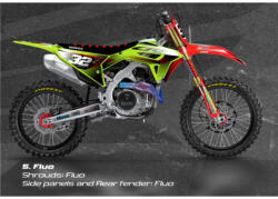 Acerbis idomszett - HONDA CRF450 21/24 + CRF250 22/24 - piros/FLUO sárga