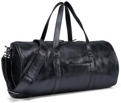 Valmio Homs fekete bőr utazótáska (VM-5014-BLACK)