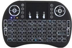 Techstar Tastatura Iluminata Wireless Techstar® i8 RGB Play, Air Mouse, cu Touchpad, pentru TV Box si Mini PC, Android TV, Smart TV, PC, Laptop (SKU2317)