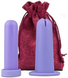 Linovit Aplicator pentru cupa menstruala Linovit®, silicon medical, reutilizabil, usor de folosit, compatibil cu lubrifiant, design compact si igienic, mov - Purple (acmm)