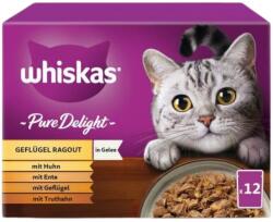  Whsikas Pure Delights szárnyas válogatás zselében 12x85g