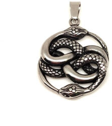 R. M. ékszer Nemesacél medál Auryn 30 mm „Örök körforgás (000912)