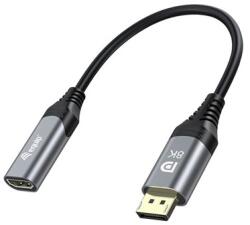 Equip 133446 video átalakító kábel 0, 15 M DisplayPort HDMI Fekete, Szürke (133446)