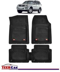 TeamCar Covorase Auto TeamCar® Tip Tavita Compatibile Toyota Land Cruiser J120 (2002-2009) Negru Material Rezistent (SKU-MIX-0050)