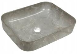 INVENA Florina 51x40 cm shiny grey marble (CE-40-705-C)