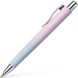 Faber-Castell Polyball Flow nyomógombos golyóstoll, Világoskék/rózsaszín, XB (FC241131)