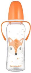 Canpol babies Biberon cu mânere 250 ml Cute Animals portocaliu 11/845_ora
