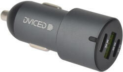 Dviced Dviced Car charger 60W 1 USB-A, 2 USB-C - Gray (DV250003)