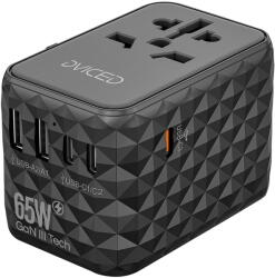 Dviced Adaptor universal de calatorie Dviced, 65 W, GaN, negru (DV240001)