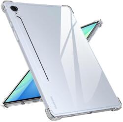 EtuiTab Szilikon tok EtuiTab Samsung Galaxy Tab S10 FE Plus S10 FE+ 13, 1" tablettához, könnyű hozzáférés a gombokhoz, karcálló védelem (S10FEPLUS13.1SILIKONTRANSPARENT)