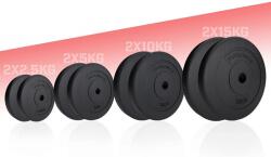 Physionics Set discuri fitness 20 kg, plastic, orificiu 31 mm, 2 bucăți (WEIGHT-2x10 (30/31))